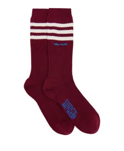 Dames sokken bordeaux