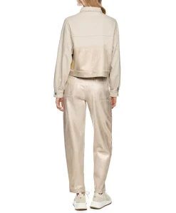 Dames spijkerjas beige