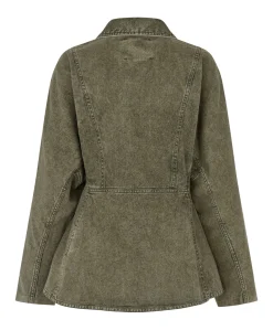 Dames spijkerjas groen