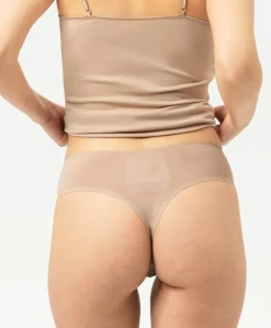 Dames string beige