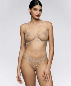 Dames string beige