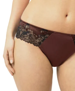 Dames string bordeaux