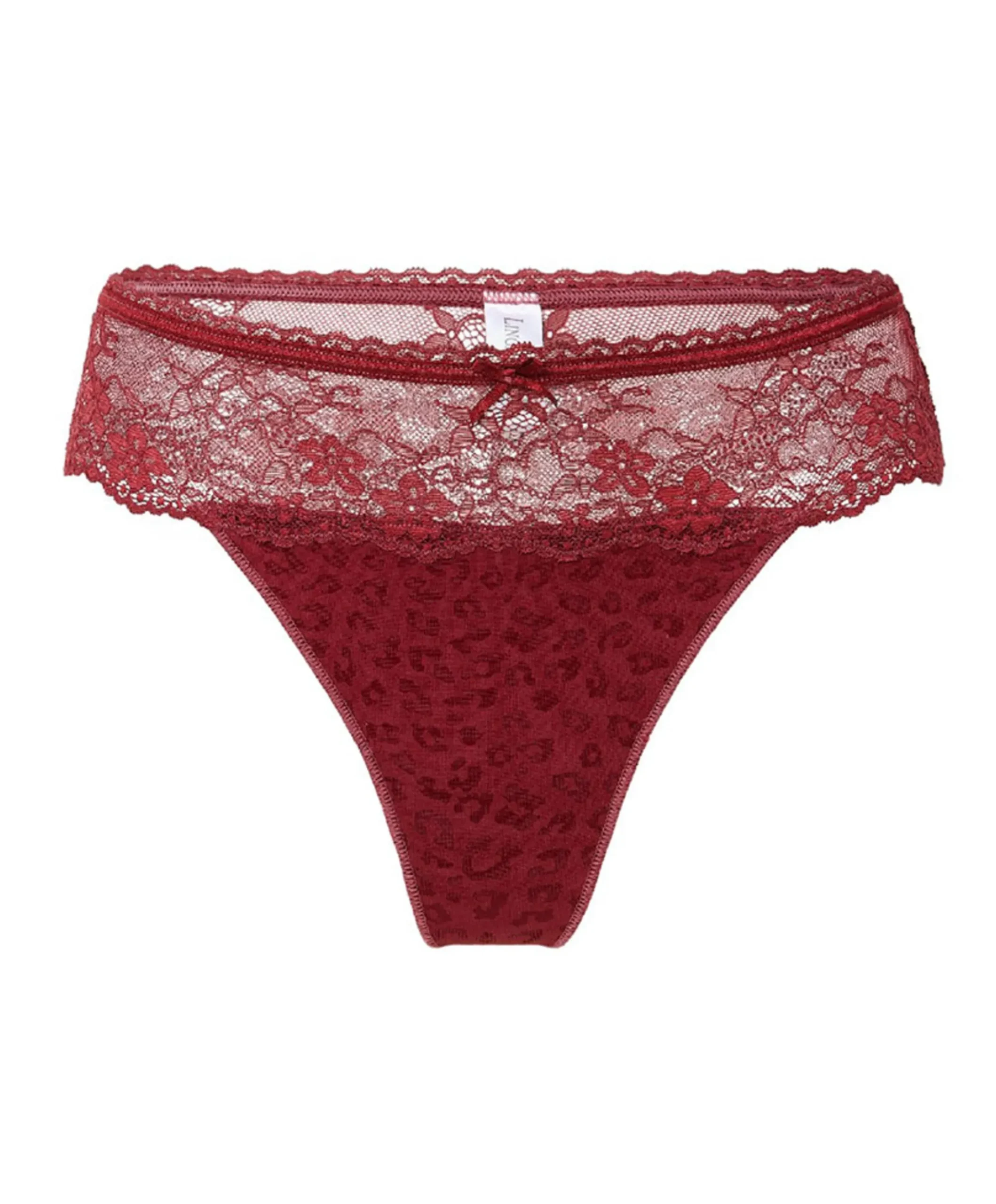 Dames string bordeaux