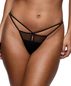 Dames string zwart