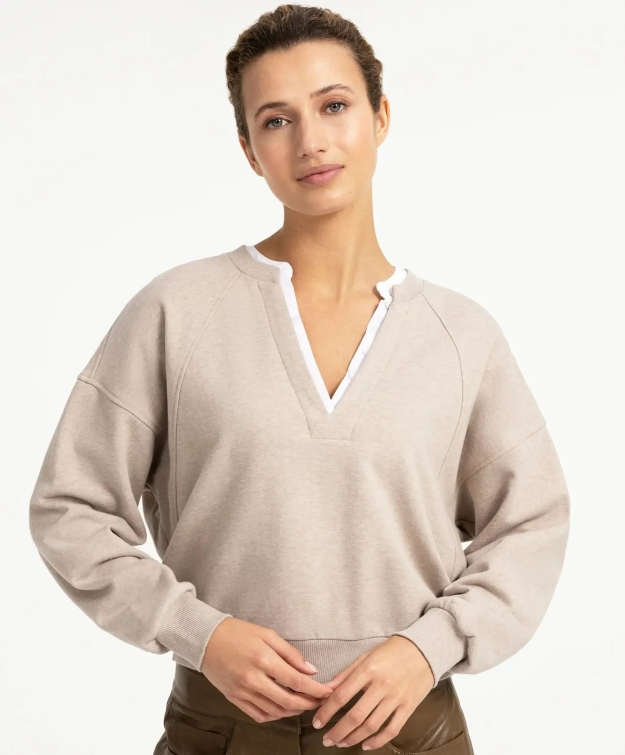 Dames sweater beige