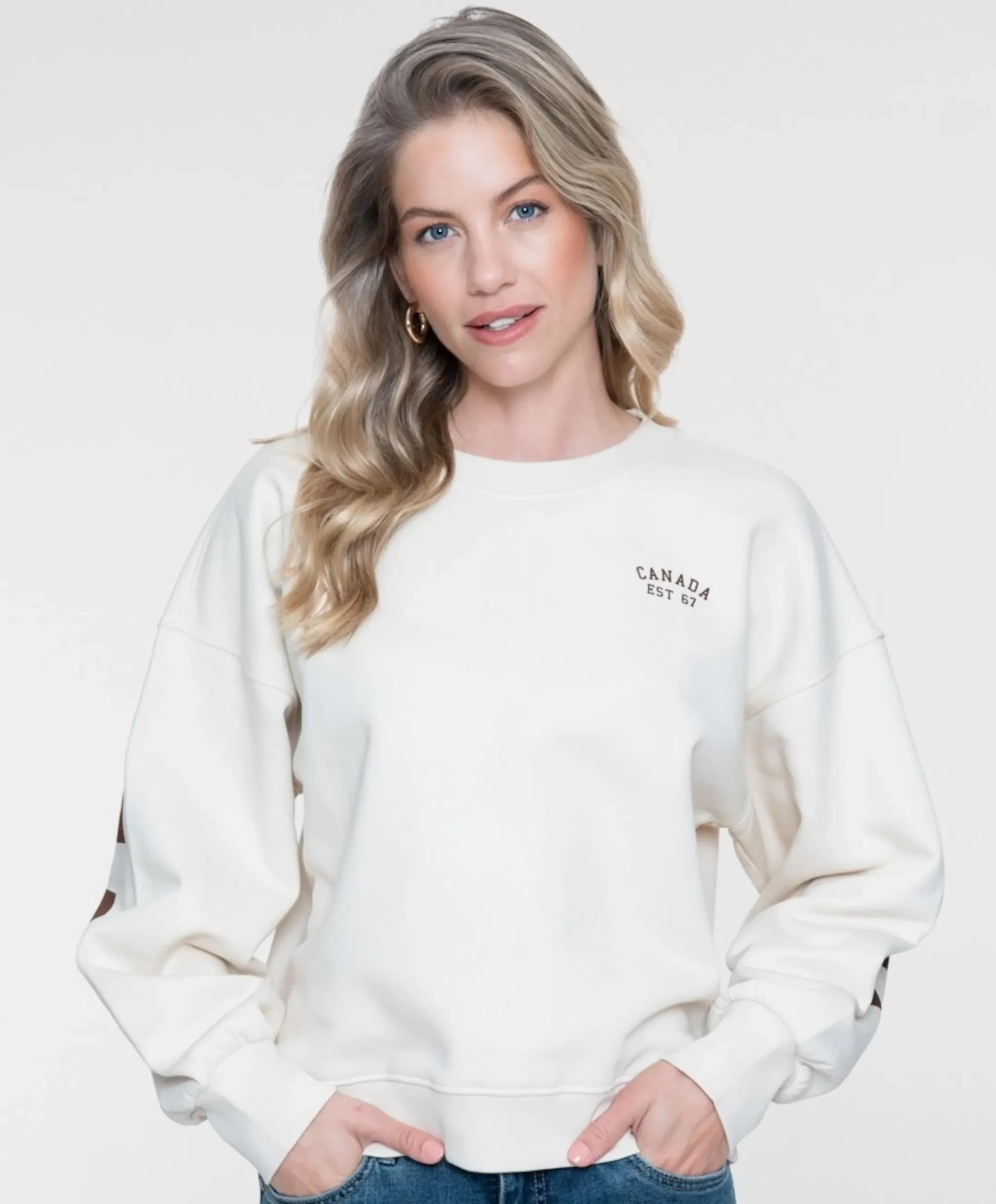 Dames sweater beige