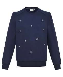 Dames sweater blauw