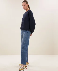 Dames sweater blauw