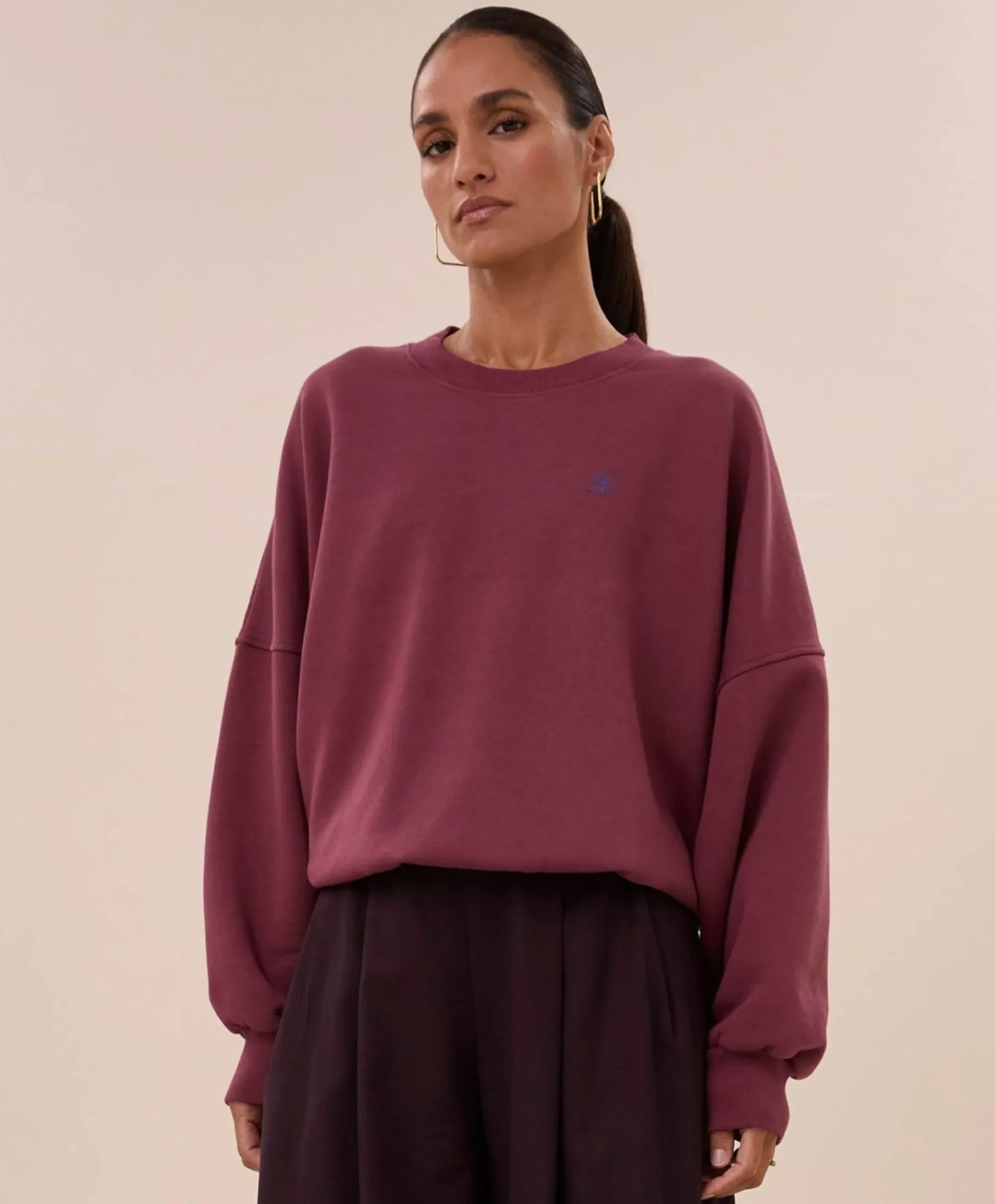 Dames sweater bordeaux
