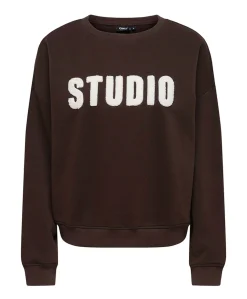 Dames sweater bruin