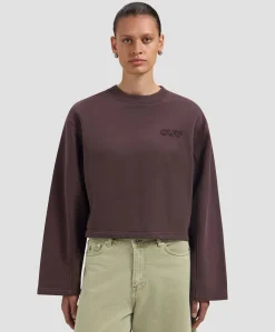 Dames sweater bruin