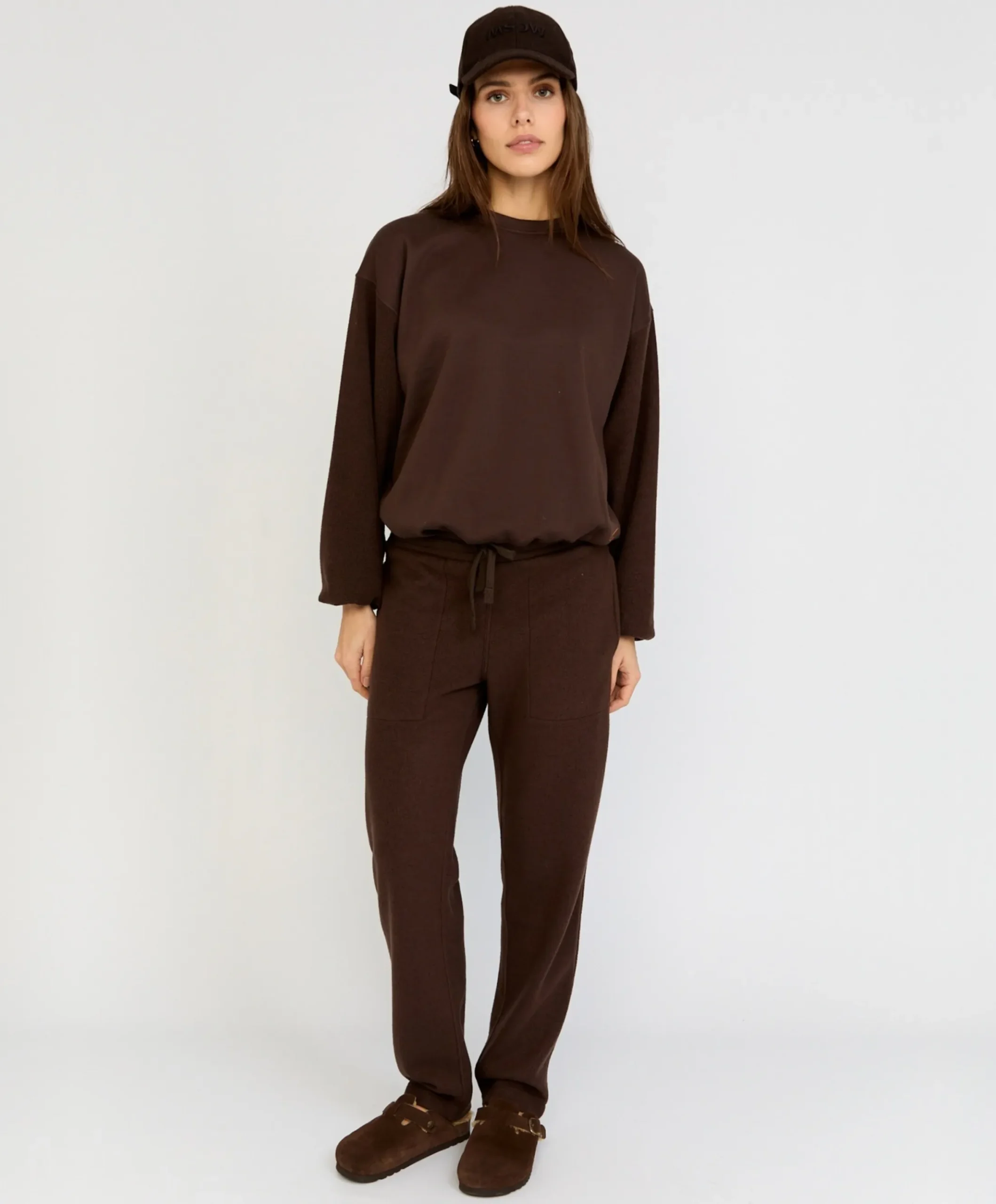 Dames sweater bruin