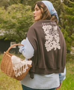 Dames sweater bruin