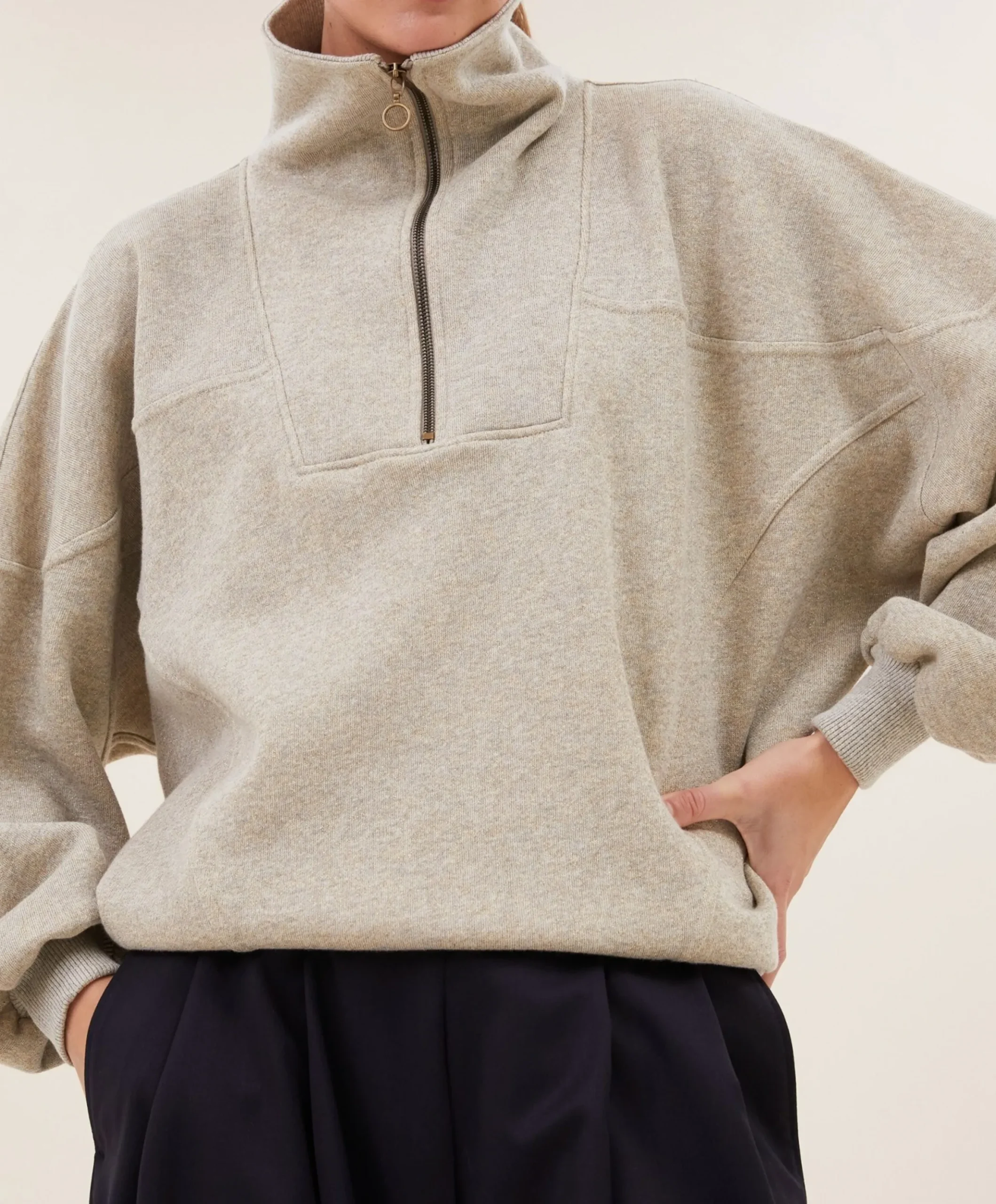 Dames sweater goud