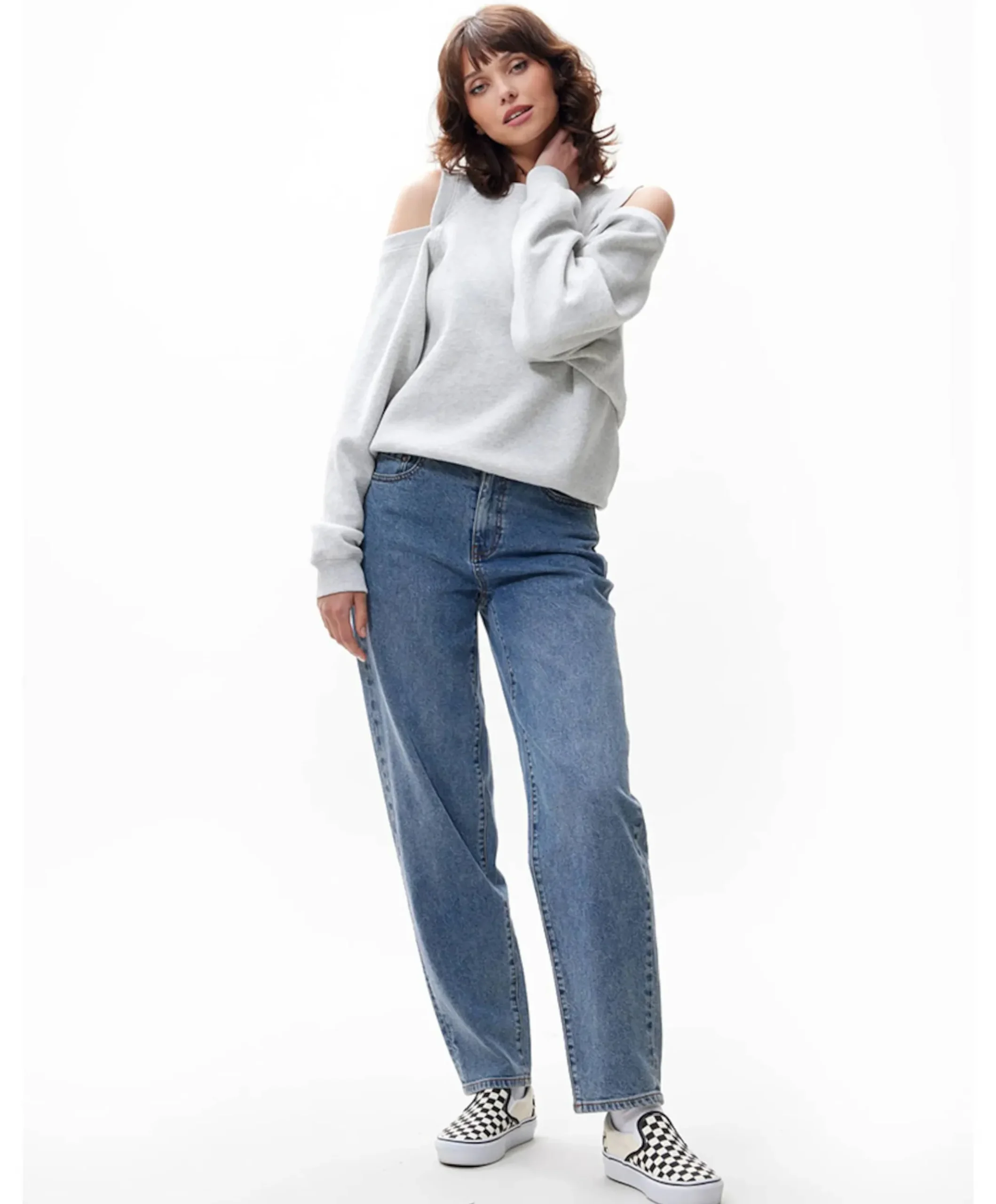 Dames sweater grijs