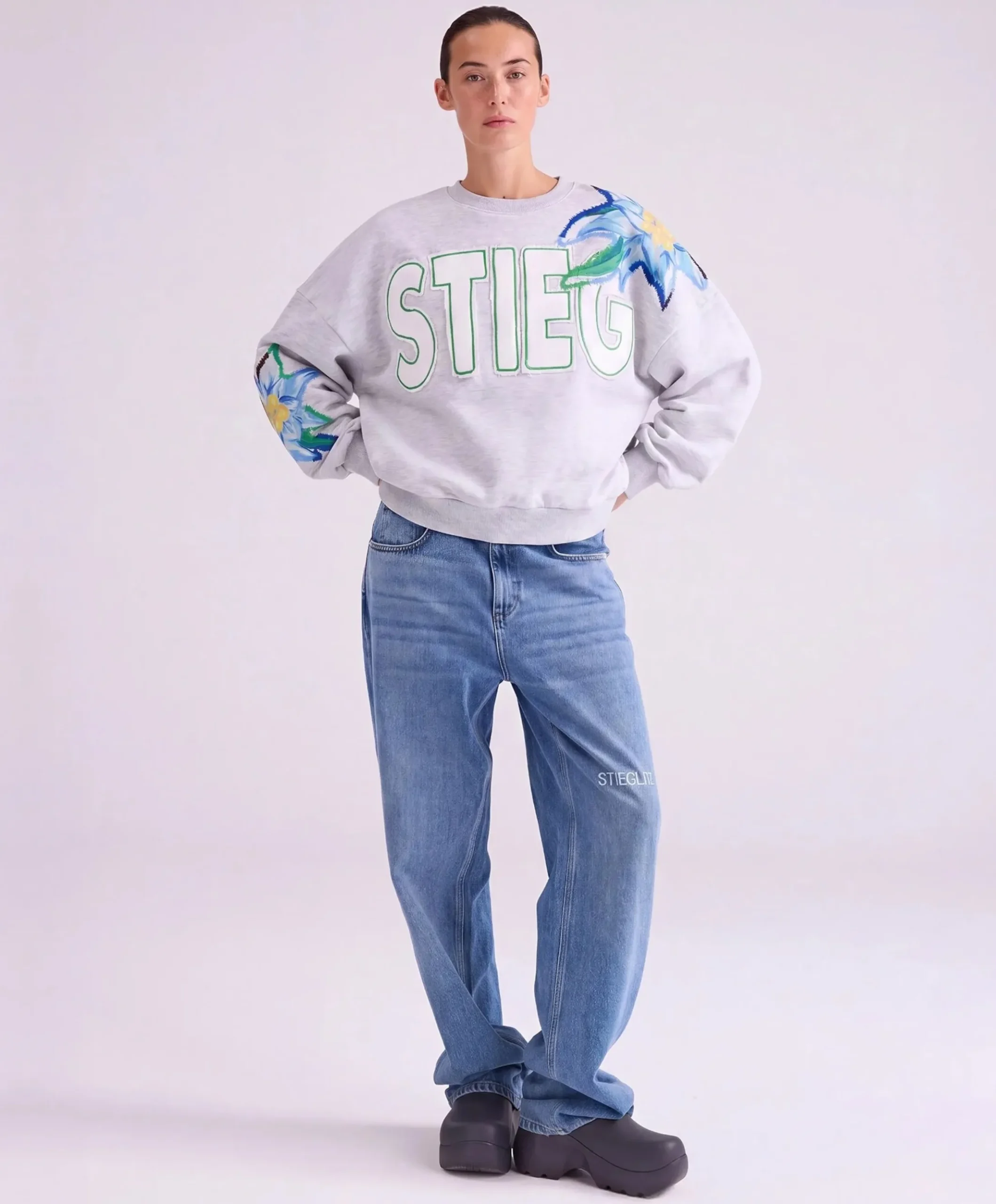 Dames sweater grijs