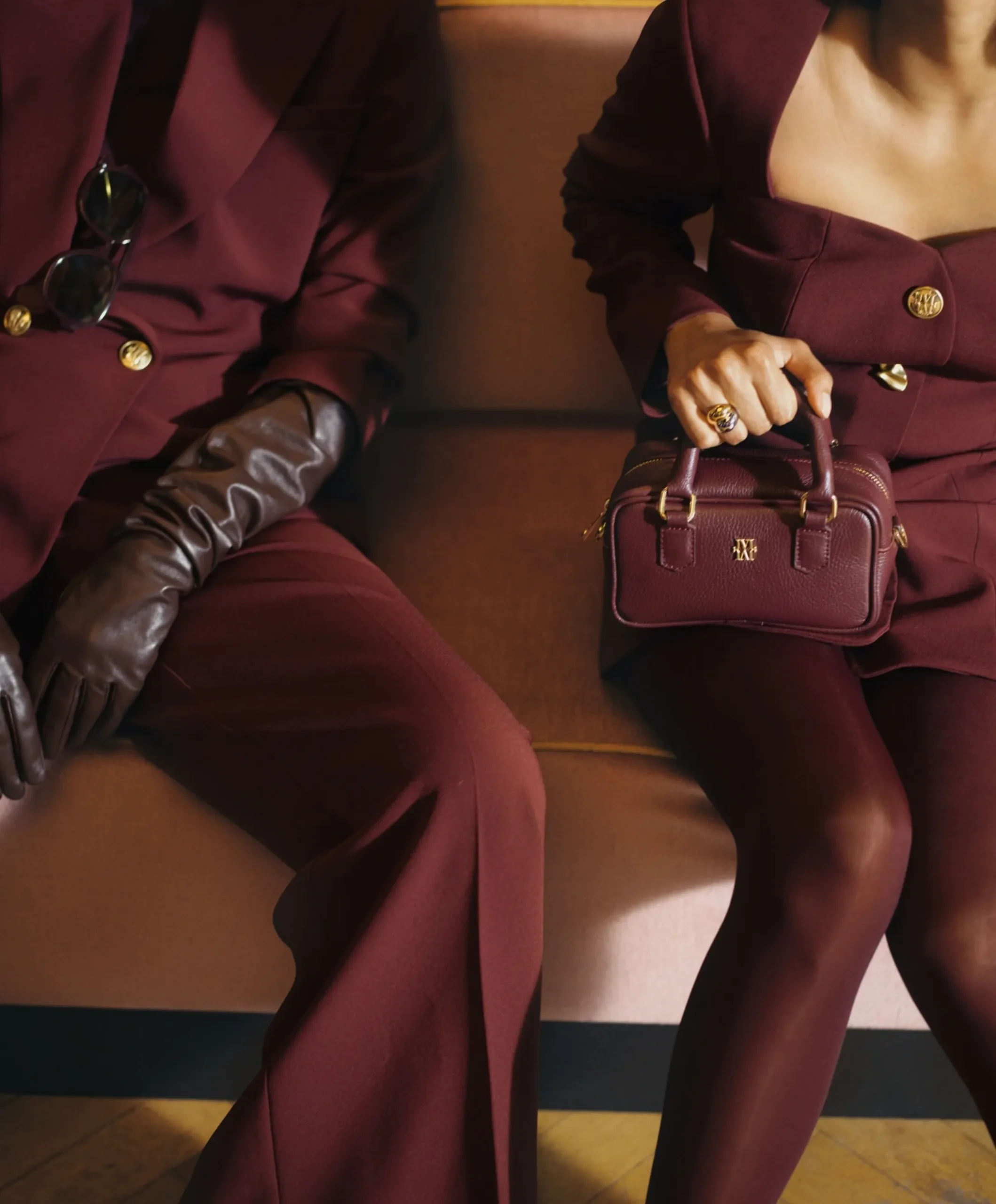 Dames tas bordeaux