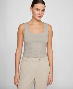 Dames top beige