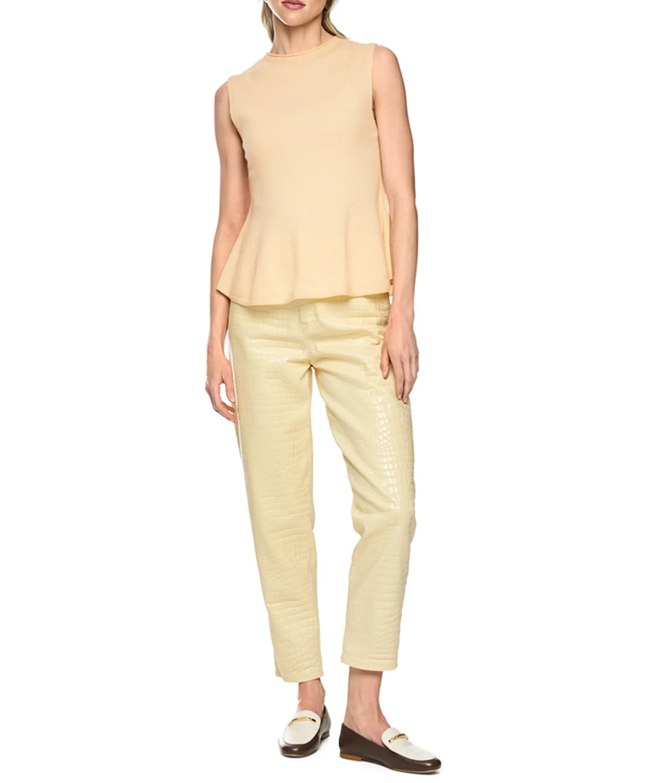 Dames top beige