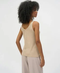 Dames top beige