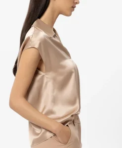 Dames top beige