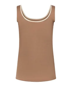 Dames top beige