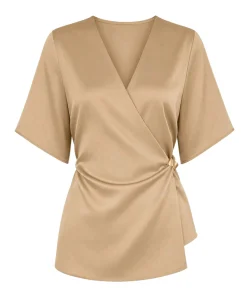 Dames top beige