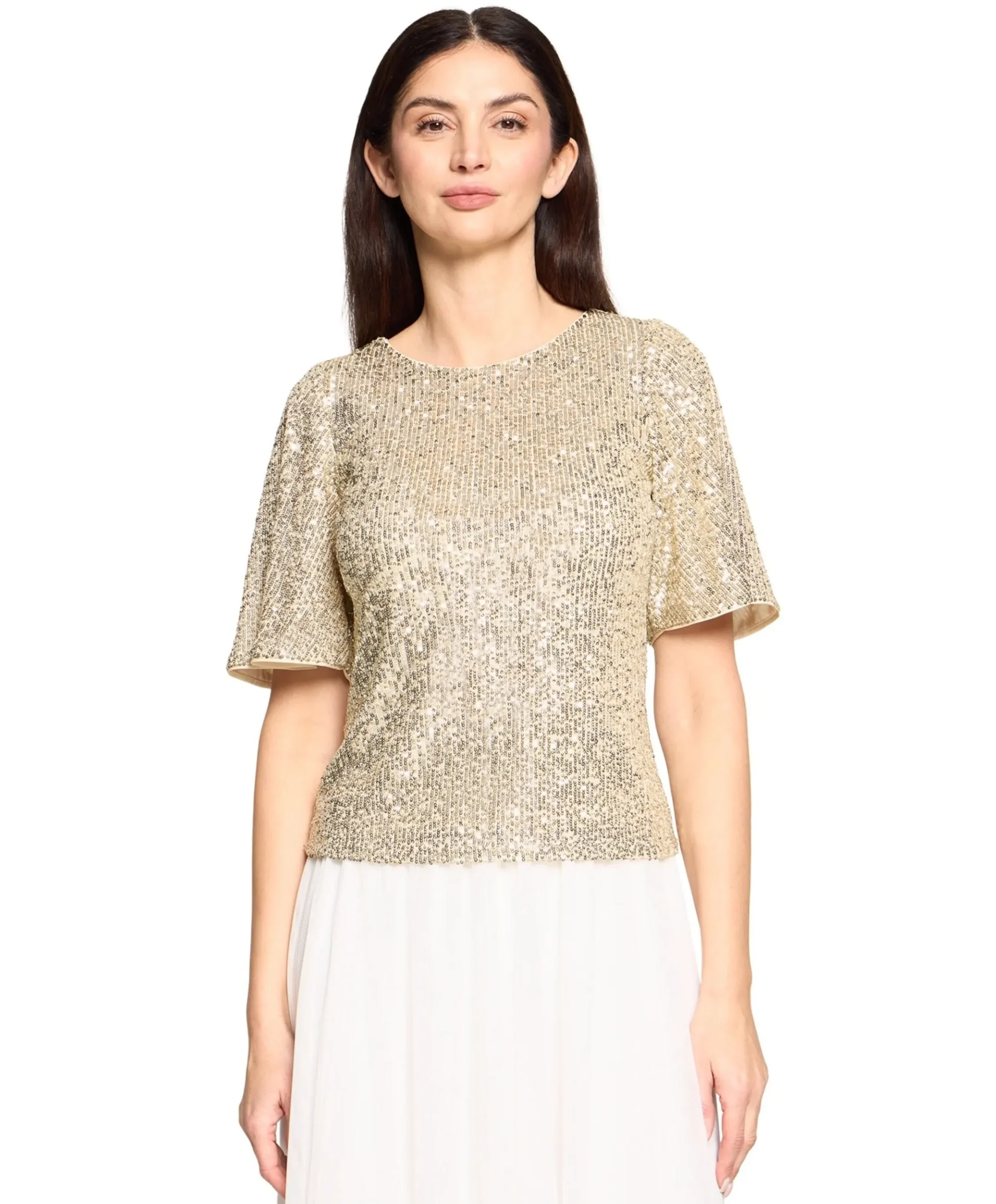 Dames top beige