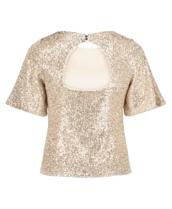 Dames top beige