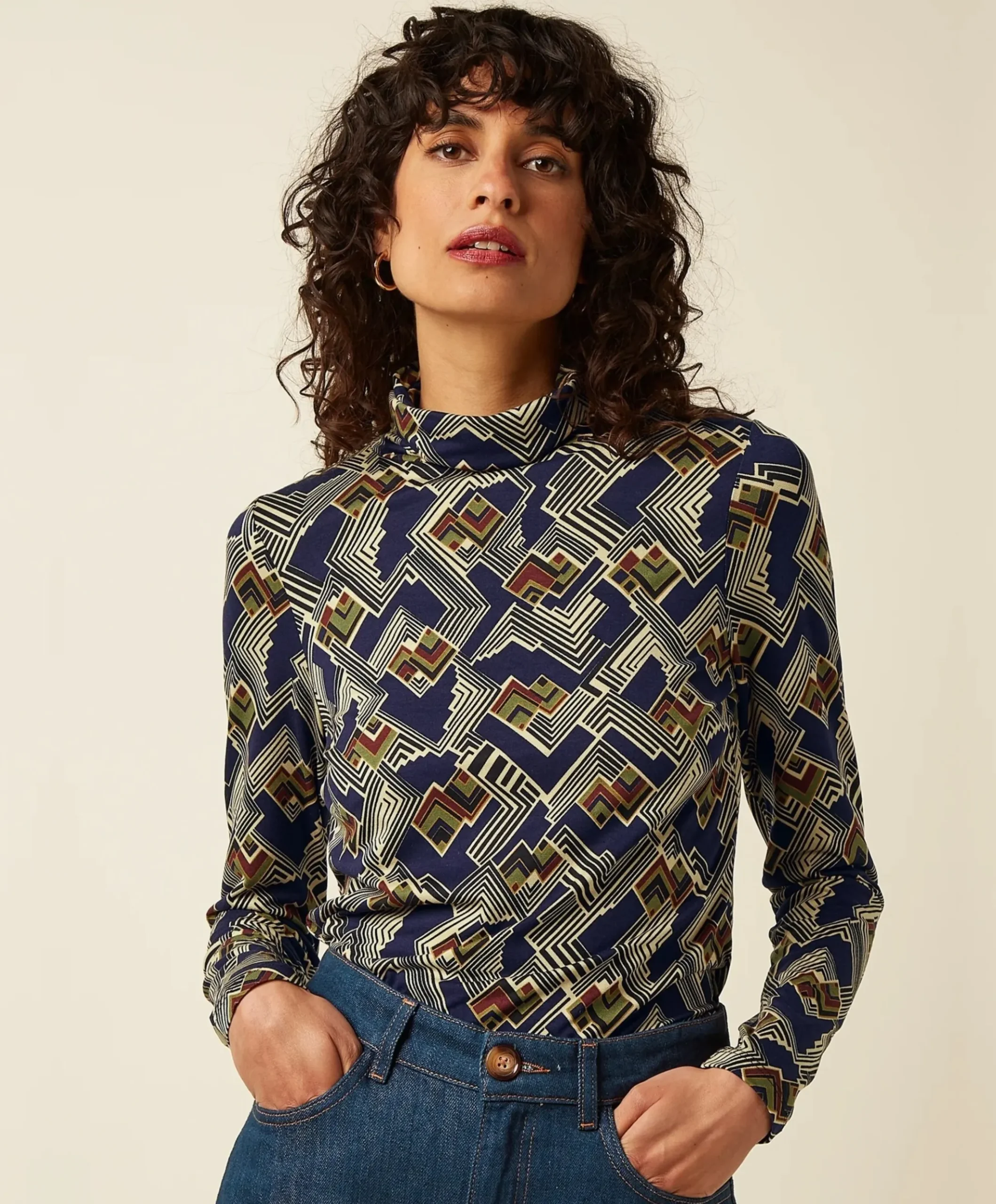 Dames top blauw