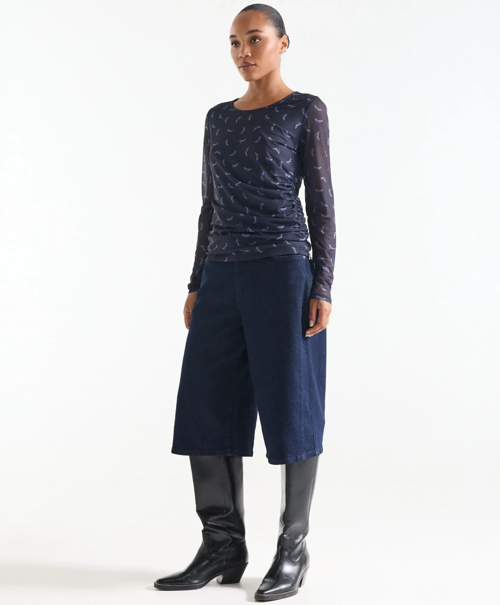 Dames top blauw
