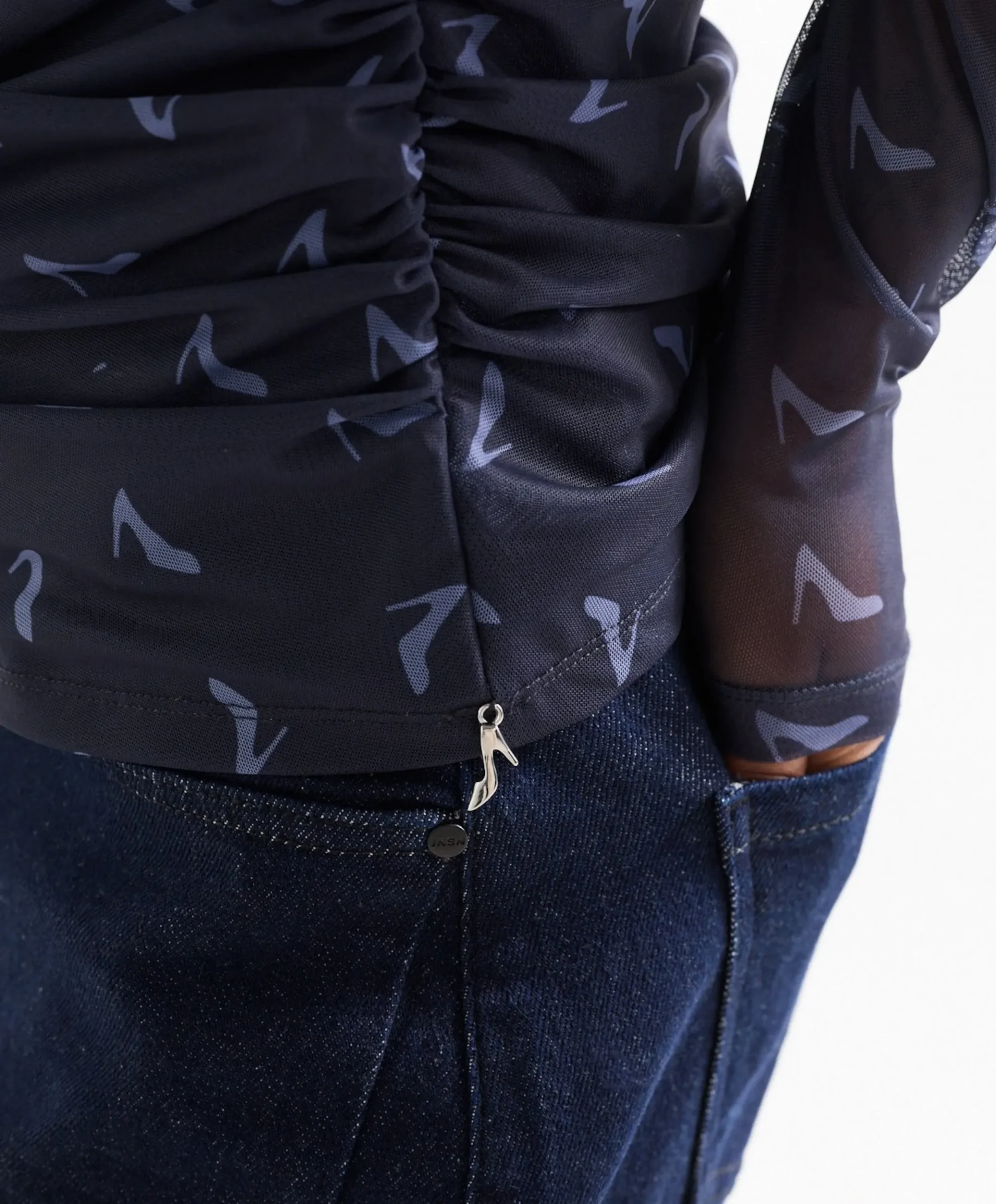 Dames top blauw
