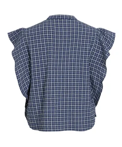 Dames top blauw