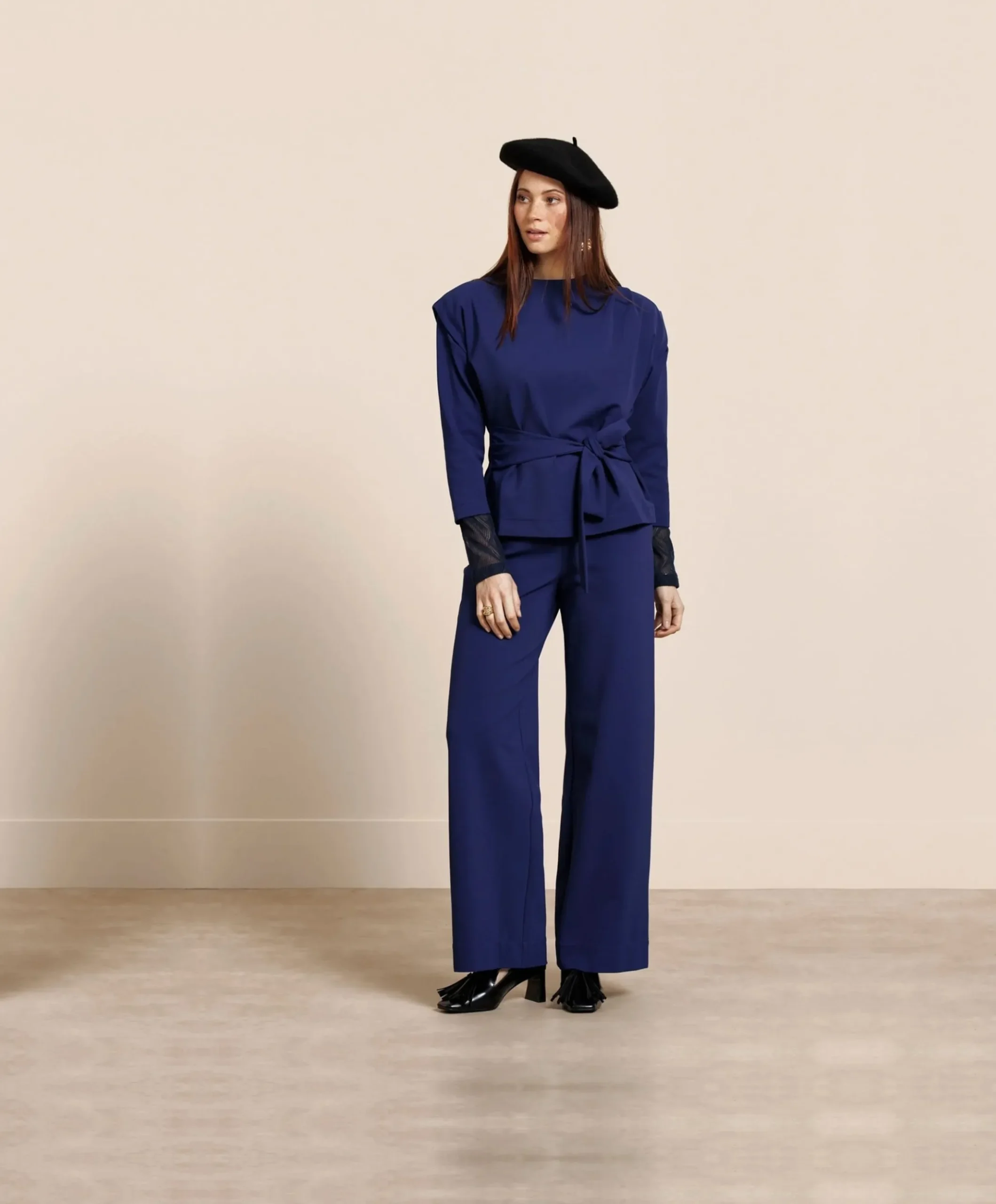 Dames top blauw