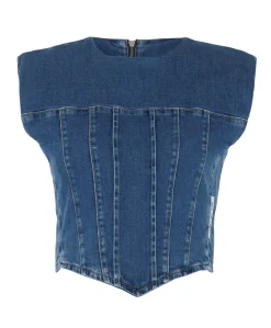 Dames top blauw