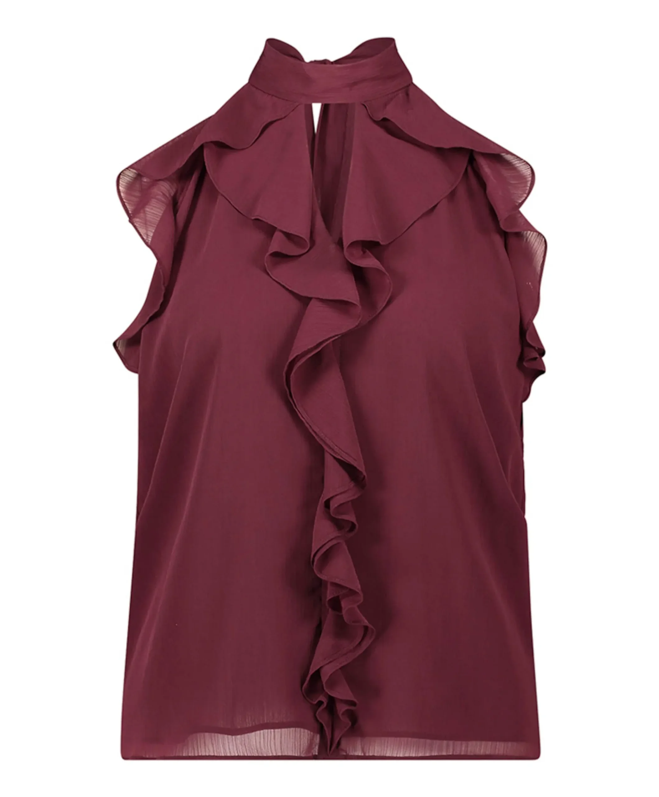 Dames top bordeaux