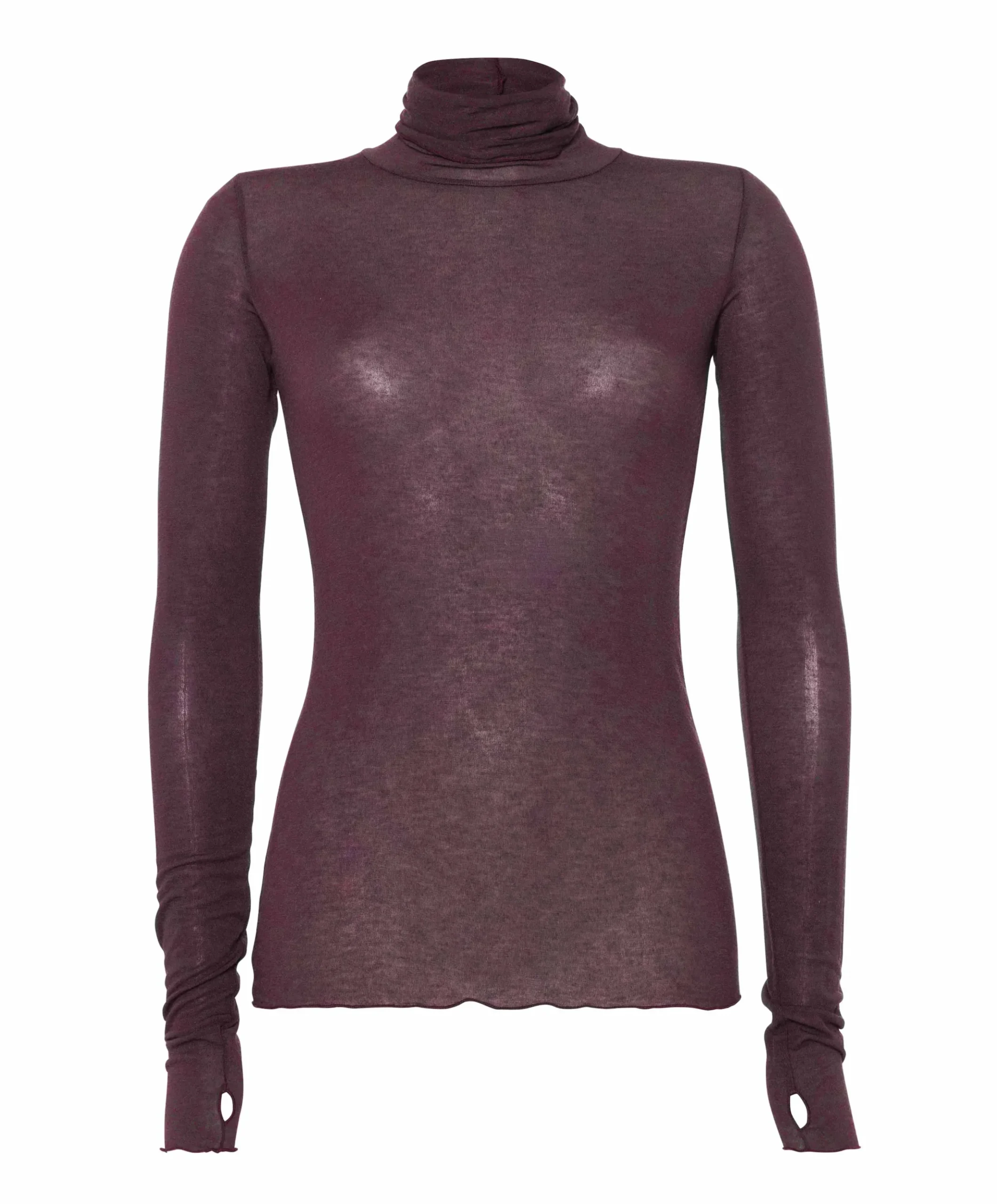 Dames top bordeaux