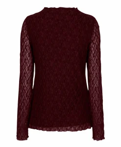 Dames top bordeaux