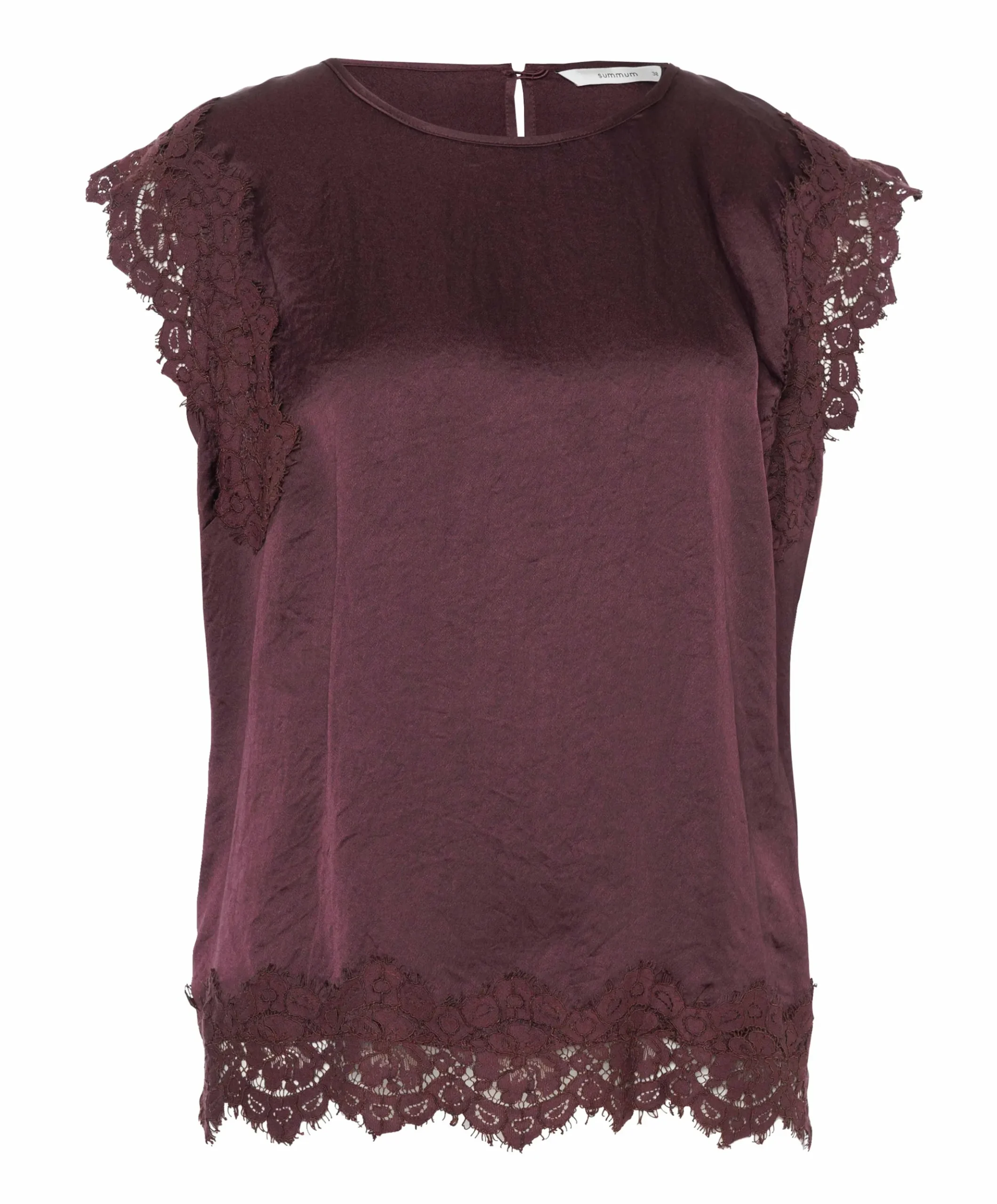 Dames top bordeaux