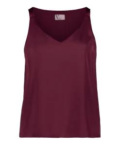 Dames top bordeaux