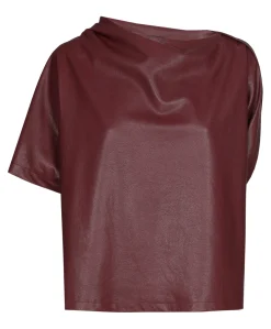 Dames top bordeaux