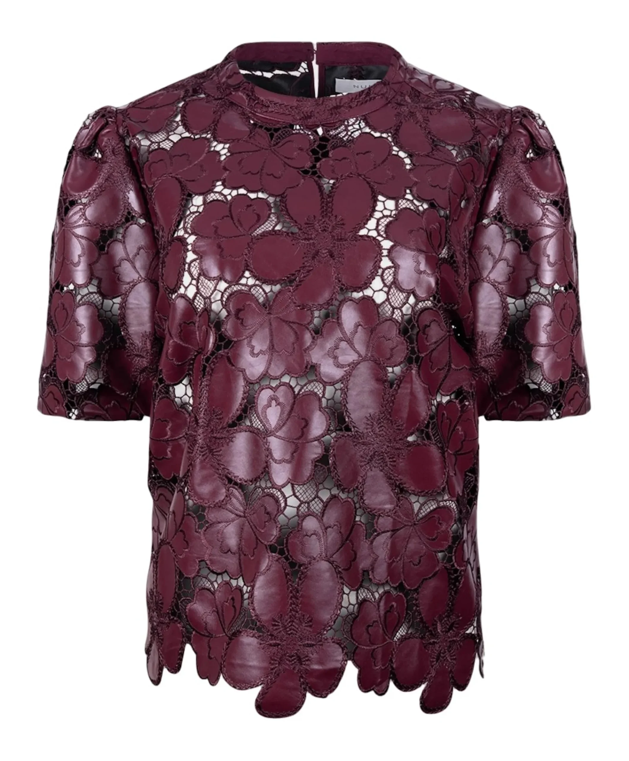 Dames top bordeaux
