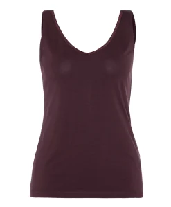 Dames top bordeaux