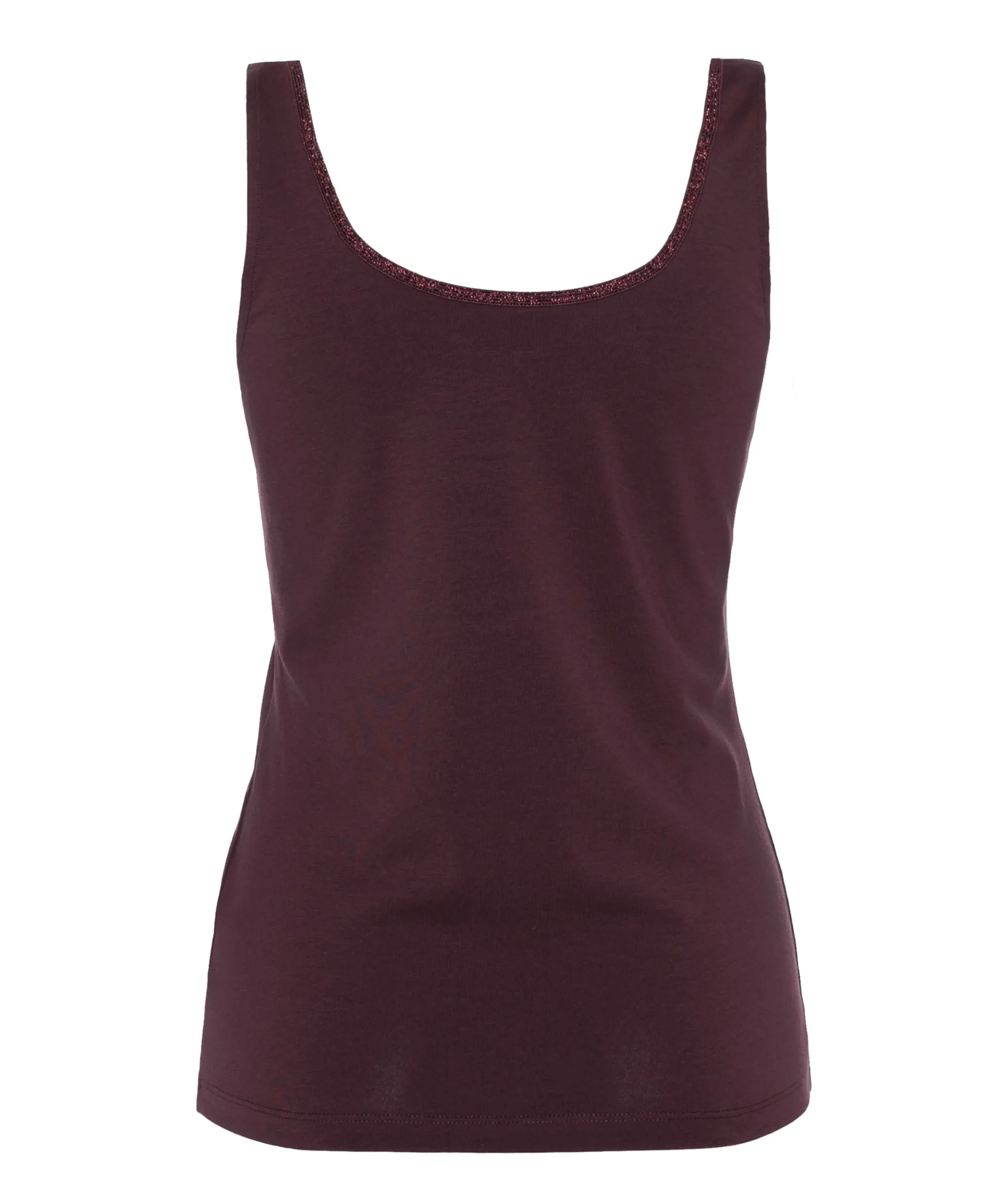 Dames top bordeaux