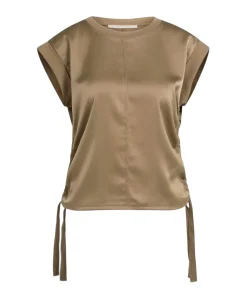 Dames top bruin