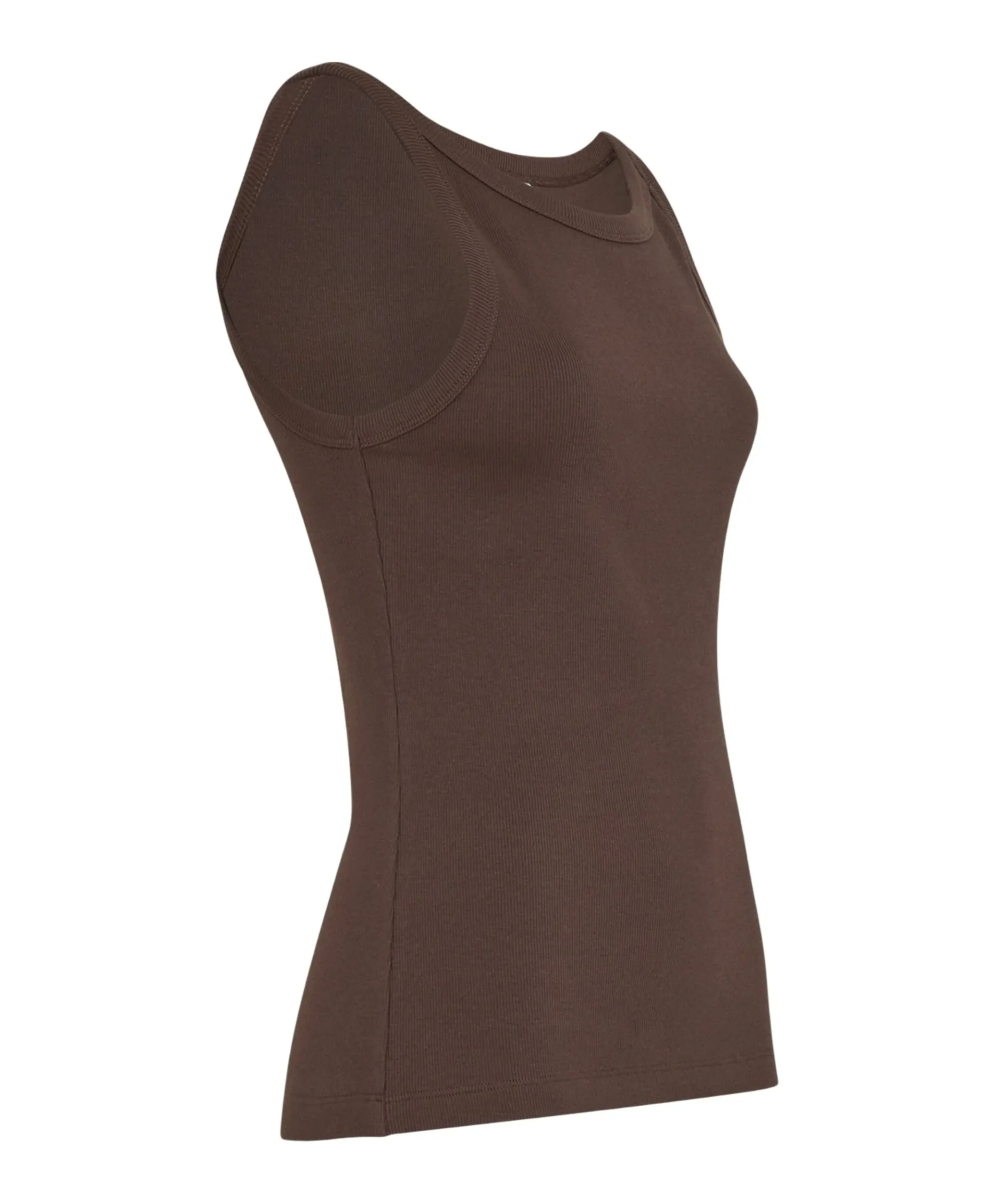 Dames top bruin