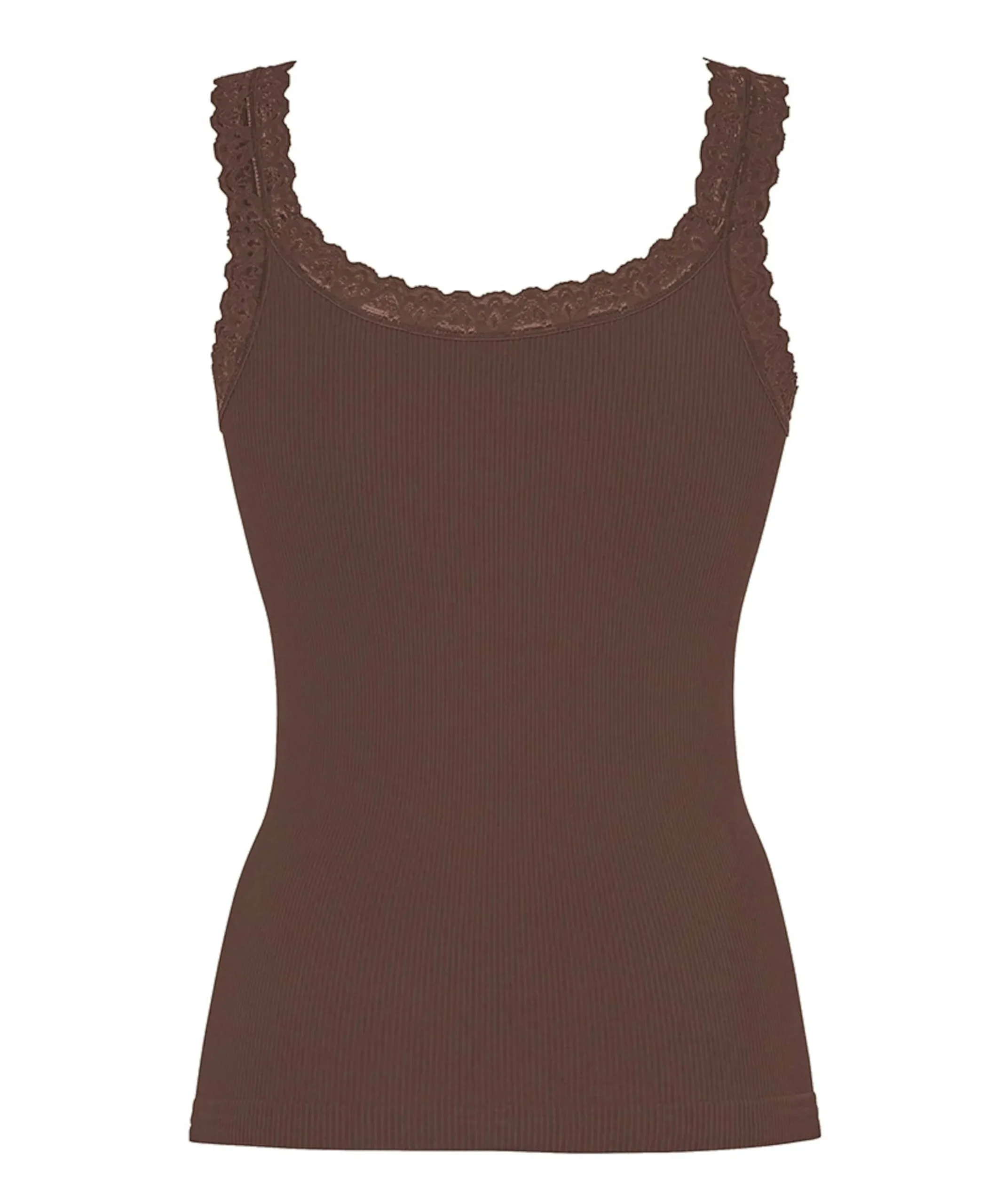 Dames top bruin