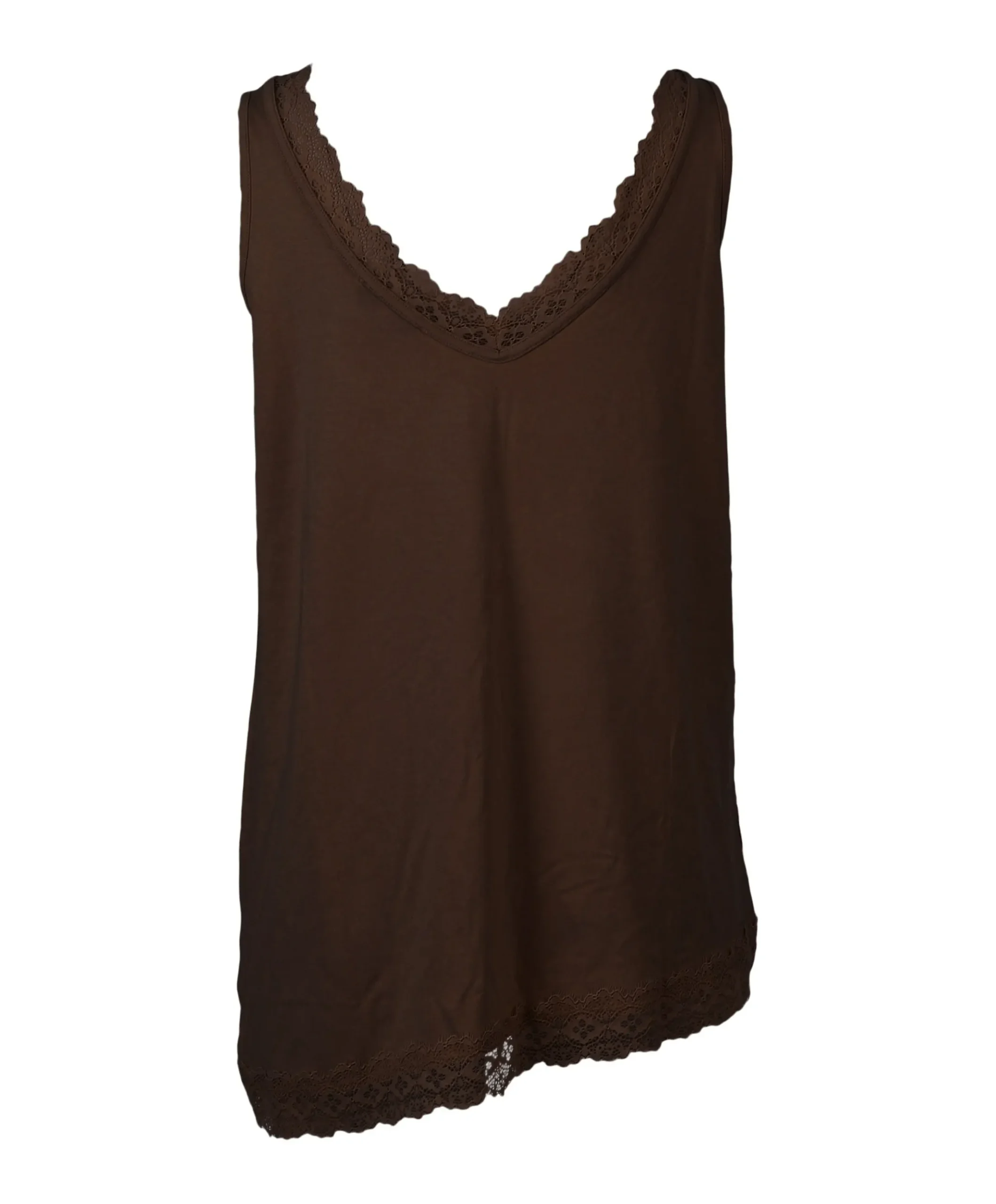 Dames top bruin