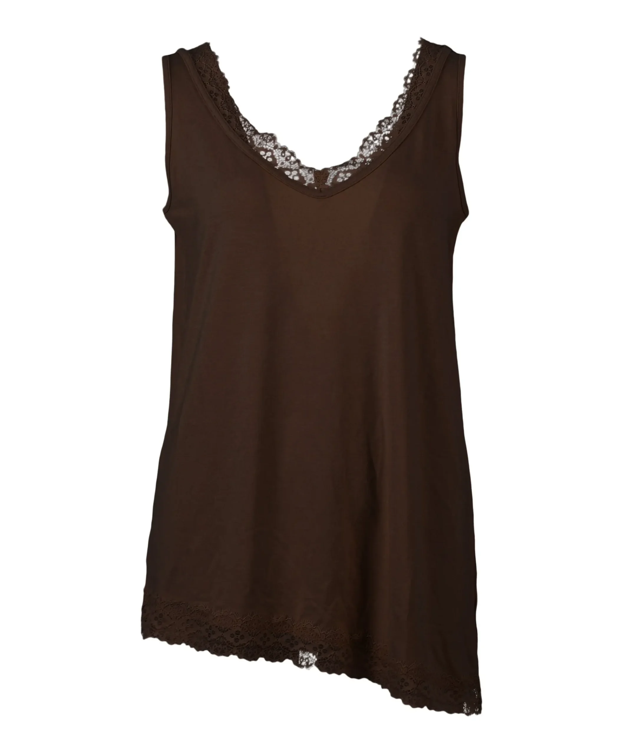 Dames top bruin
