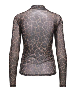 Dames top bruin